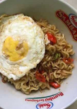 Foto resep Indomie Siram minyak Bawang