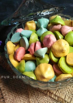 Foto resep Meringue Cookies Warna Warni