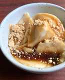 Corn Starch Soy Milk Jelly with Muscovado Syrup