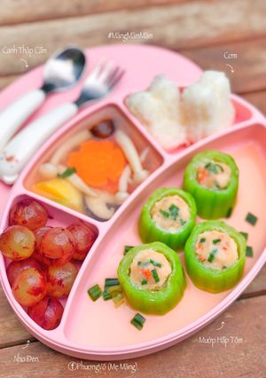 Hình của món MƯỚP HẤP TÔM (Baby food).