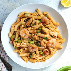 A picture of Pasta marinera (seafood pasta).