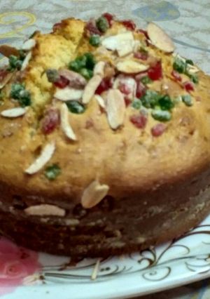 A picture of Vanilla sponge cake.