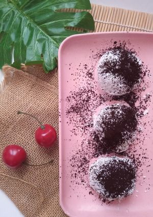 Foto resep Mochi isi wafer coklat (tanpa tepung ketan)