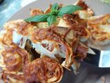 Sonkás, sajtos tortilla air fryerben