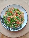 Tumis buncis telur tempe