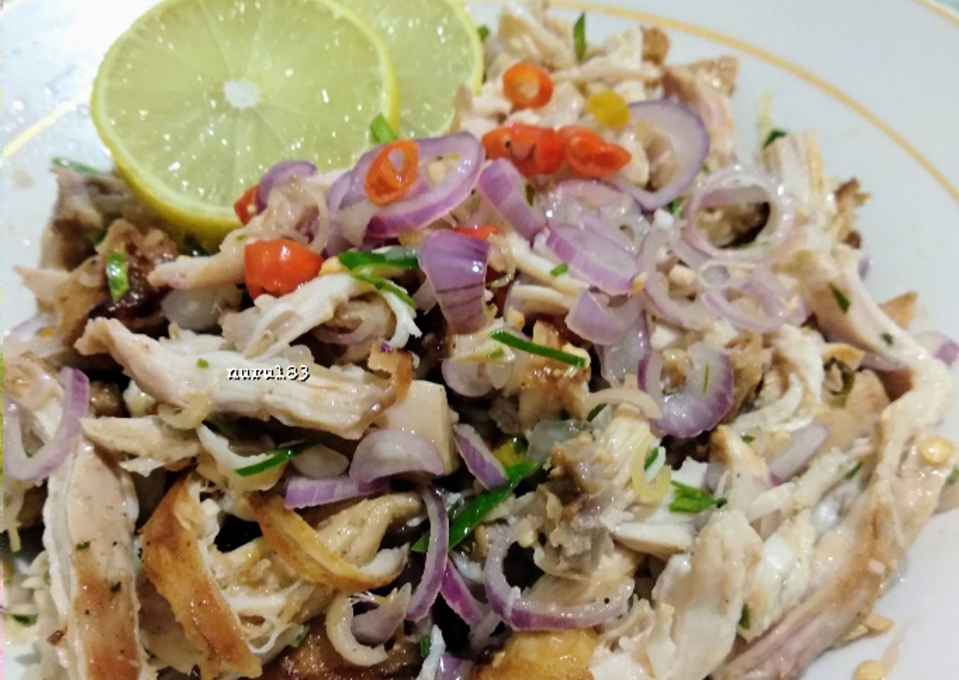 Resep Ayam Suwir Sambal Matah, Enak