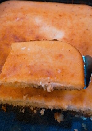 صورة لوصفة بسبوسة بالقشطة 😋