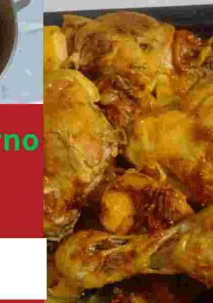 Una foto de Pollo al horno jugoso