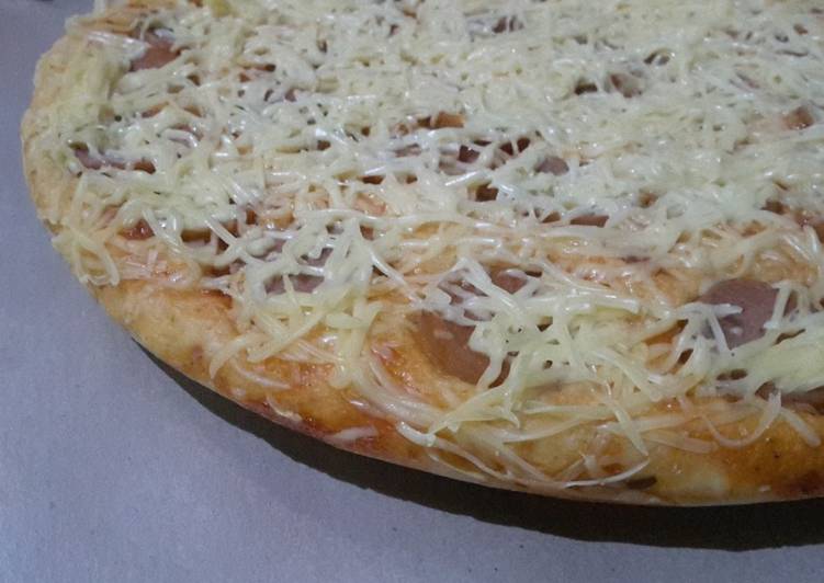 Pizza Teflon Empuk, Simpel, Gampang, Enak, Recommended !