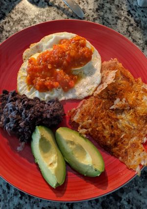 Una foto de Hash browns para un desayuno de domingo