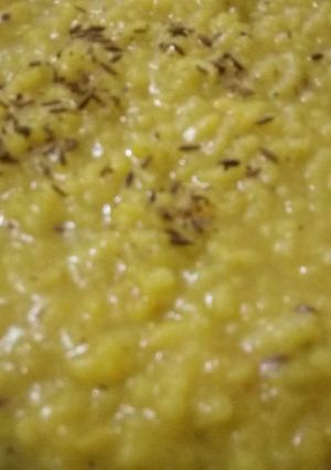 A picture of Moong dal khichdi.