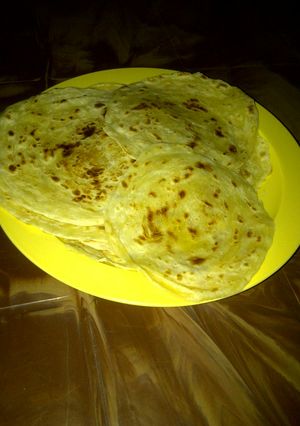 A picture of Kerala Parotta.