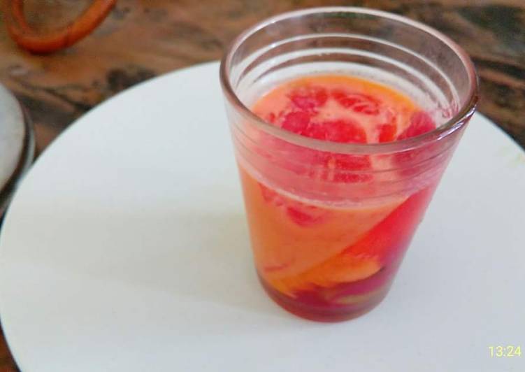Recipe of Tasty Rj special Colorful drink for Valentine's day