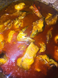 A picture of Masala fish curry.