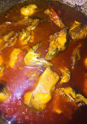 A picture of Masala fish curry.