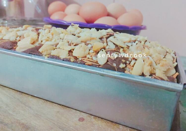 007. Brownies panggang nyoklat 🍫🍰tnpa obat kue 😍