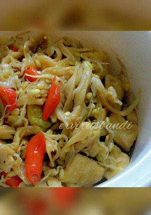 Foto resep Tumis Jamur Tiram, Tauge dan Tahu