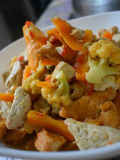 Foto resep Tumis kembang kol, wortel dan tahu