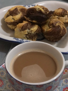 Foto resep Soes marble vla coklat