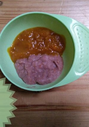 Foto resep MPASI kabocha+kurma