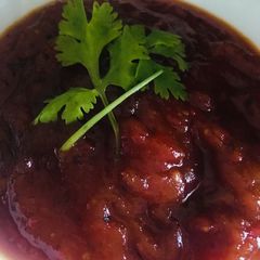 A picture of Tomato dates chutney.