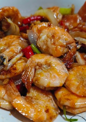 Foto resep Tumis udang bawang putih