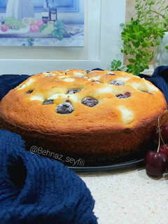 عکسی از دستور کیک پنیر و گیلاس 🧀🍒