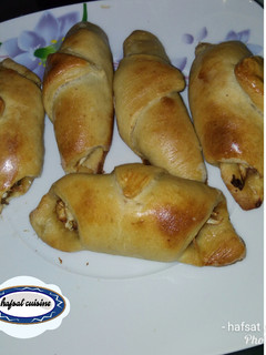 A picture of Meat Stuffed croissant.