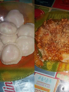 Una foto de Sorrentinos de jamón y muzzarella..