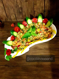 عکسی از دستور سالاد وگان کینوا با سبزیجات 🥗