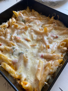Feta sajtos/paradicsomos penne tészta recept fotója
