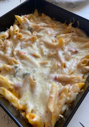 Feta sajtos/paradicsomos penne tészta recept fotója