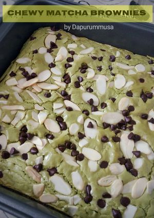 Foto resep Chewy Matcha Brownies