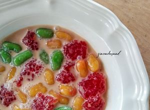 Gambar Bubur butir nangka dan sagu