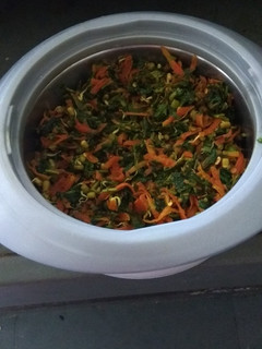 A picture of Methi carrot bhaji.