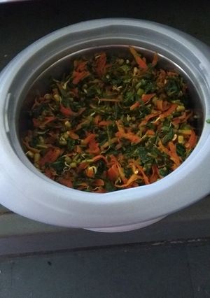 A picture of Methi carrot bhaji.