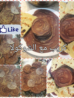 صورة لوصفة كريب مع الشوكولا