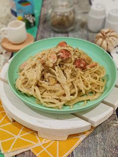 Foto resep Spaghetti Carbonara Simpel n Ekonomis