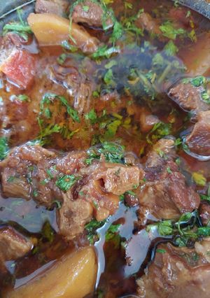 A picture of Mutton masala.