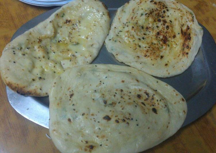 Easiest Way to Make Ultimate Cheese Filled Garlic Naan Bread