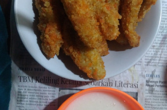 Cara Buat Pisang goreng n fla simple Rumahan