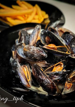 Une photo de Moules au gorgonzola