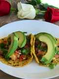Tacos de huevo en tortilla de plátano