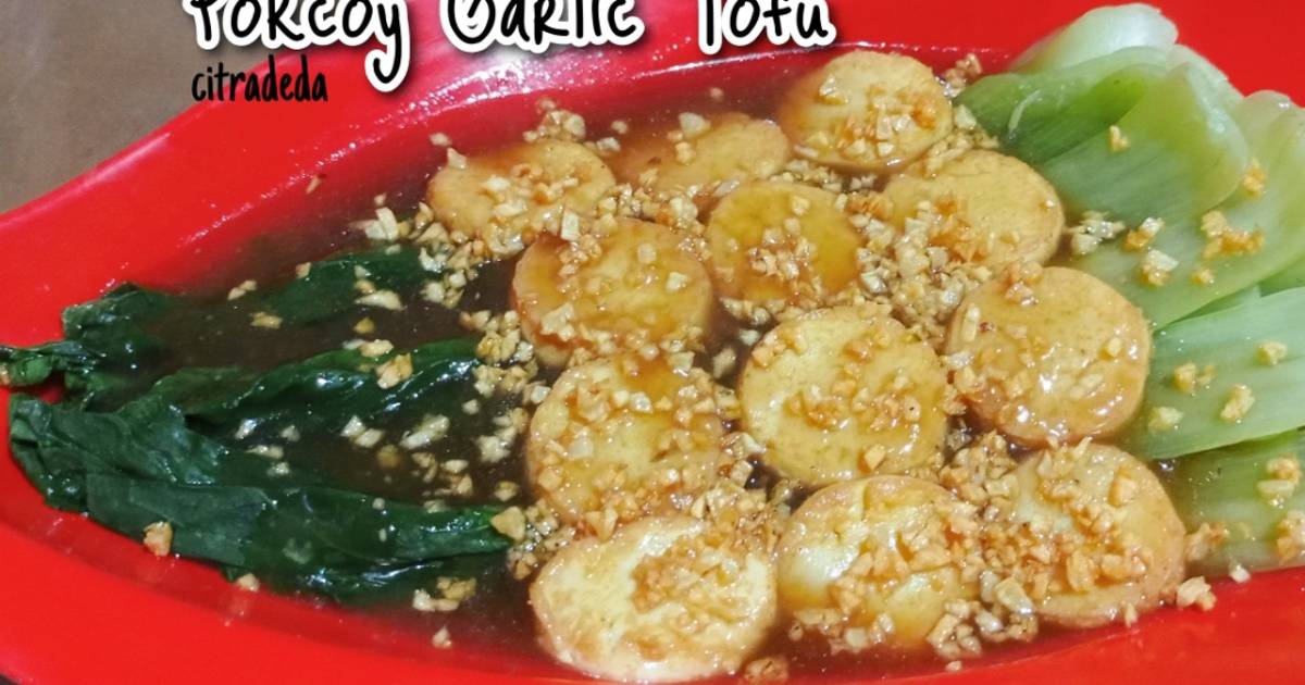 Resep Pakcoy Garlic Tofu Oleh Citradeda Cookpad