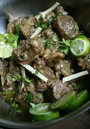A picture of Namak mandi style namkeen gosht #cookpadramadan #sehri.