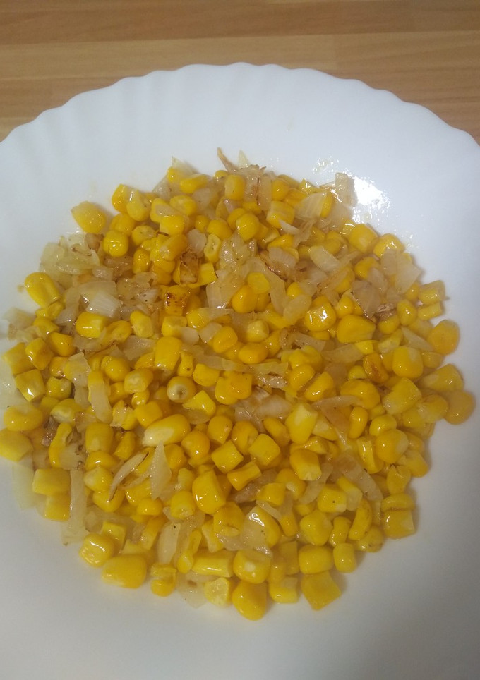 Una foto de Maíz con cebolla