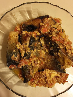 A picture of Sarciadong bangus (Milkfish).
