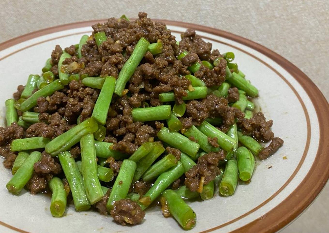 Buncis cah daging