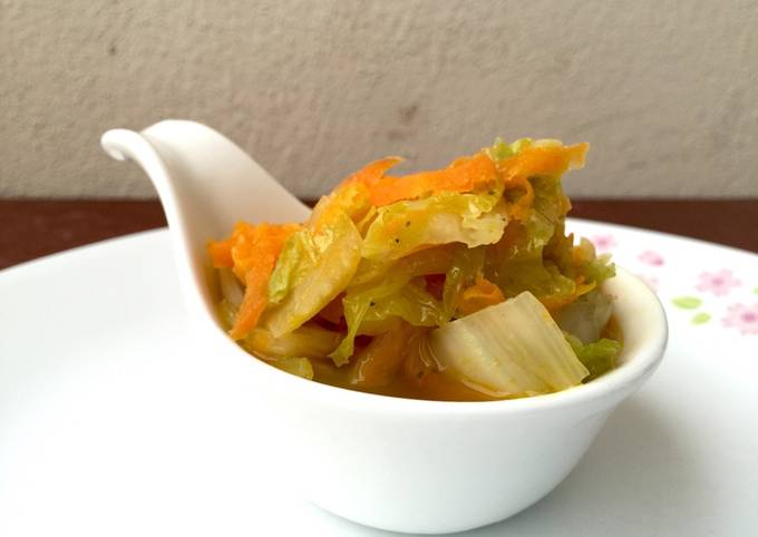 Easiest Way to Make Favorite Napa Cabbage And Carrot / Diet Vegan for Diet Recipe