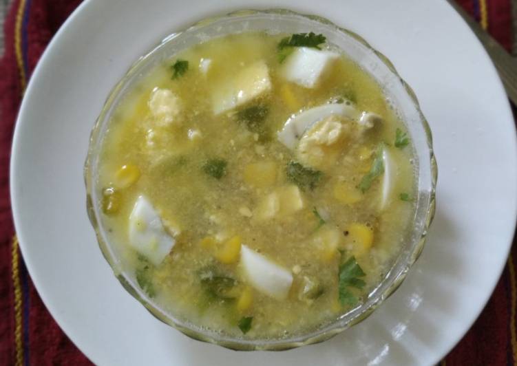 Corn egg drop soup